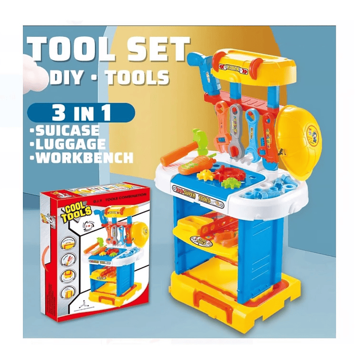Set Maleta De Herramientas 3 en 1 Juguete Infantil 55389 2