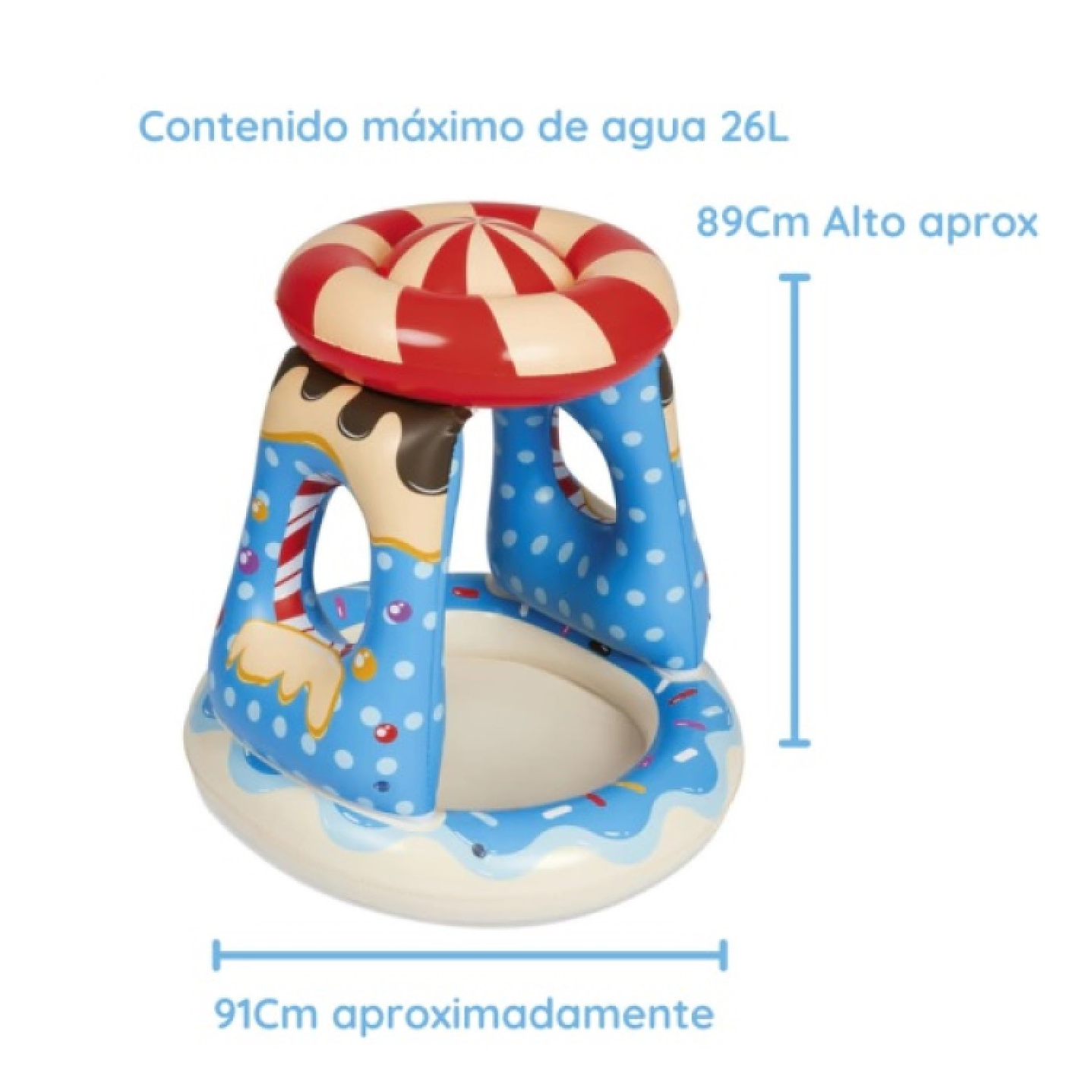 Piscina De Juegos Dulcelandia 91cm Bestway 52270 8