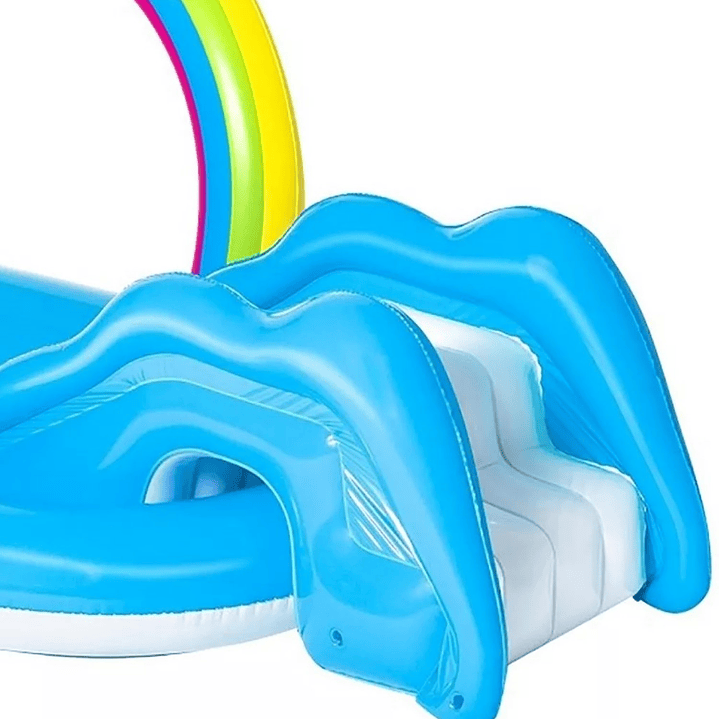 Piscina Play Center Arco Iris Inflable Tobogán Bestway 53092 2