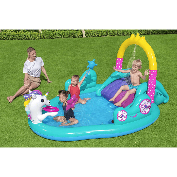 Piscina y juegos inflables Unicornio 2.74m Bestway 53097 9