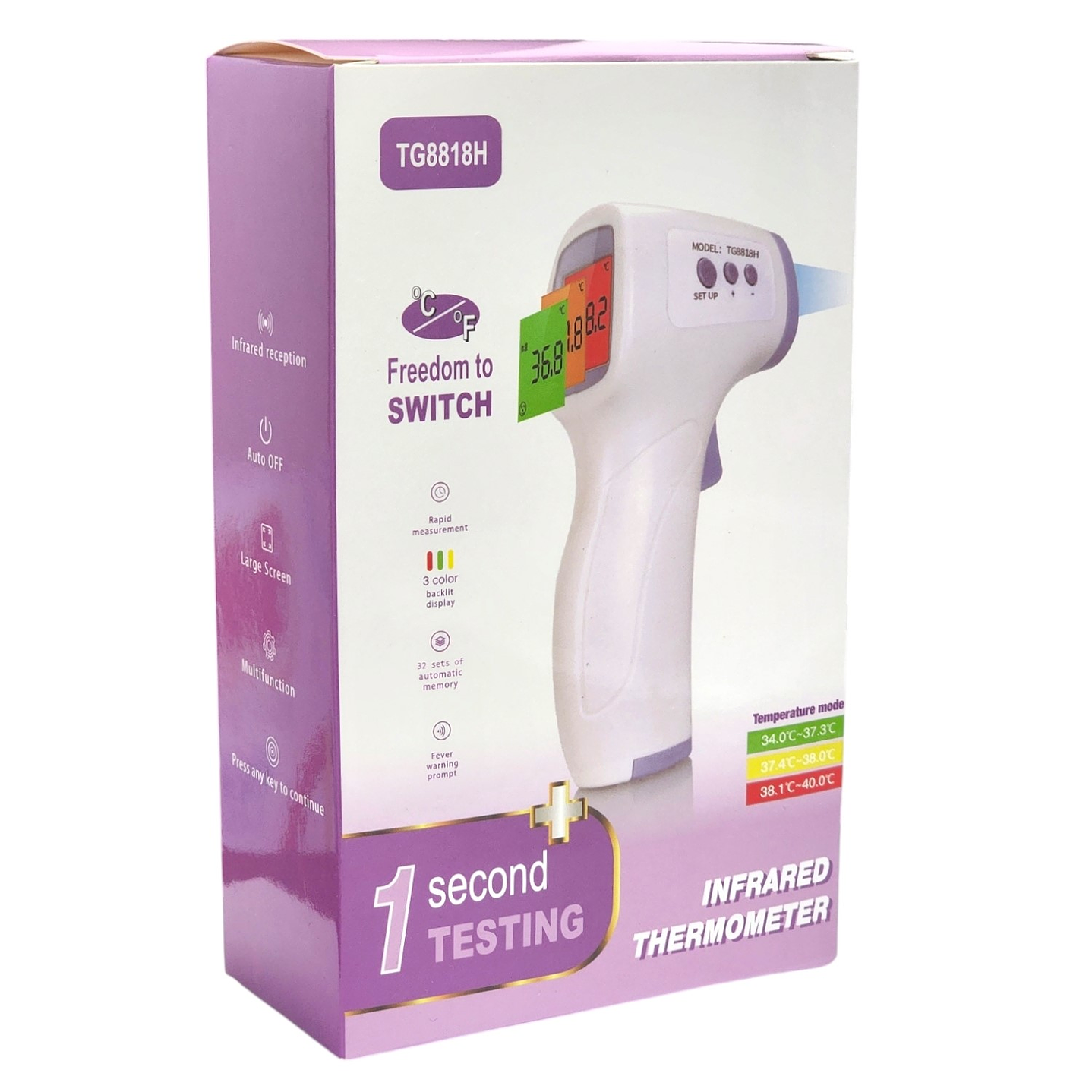 Termómetro Infrarrojo Digital sin Contacto Tg8818h 8