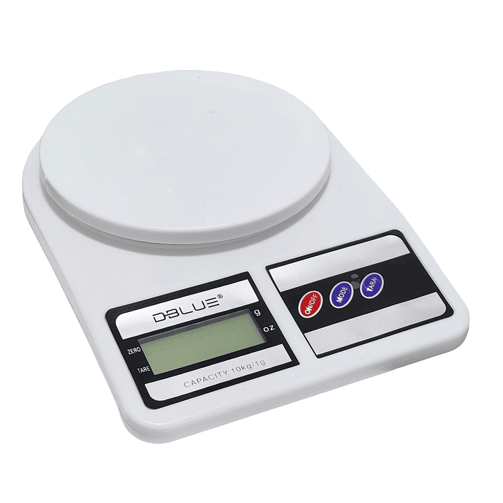 Balanza Pesa para Cocina Digital Tara 10kg DBPDWS33W 1