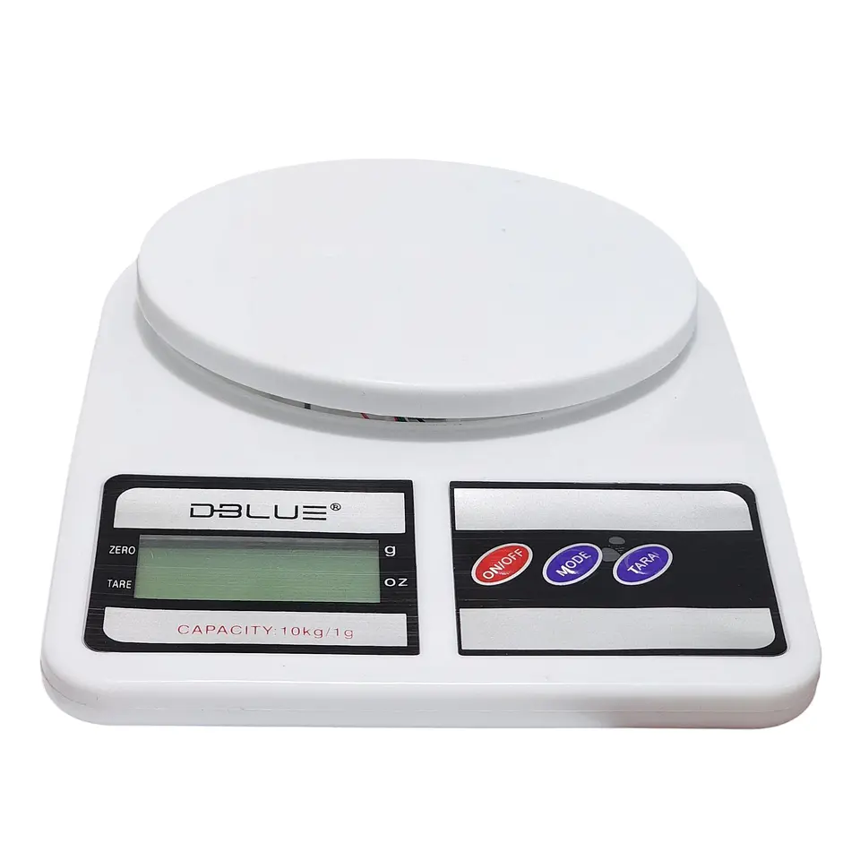 Balanza Pesa para Cocina Digital Tara 10kg DBPDWS33W 2