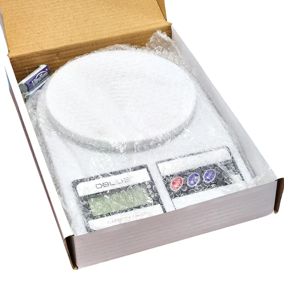 Balanza Pesa para Cocina Digital Tara 10kg DBPDWS33W 6