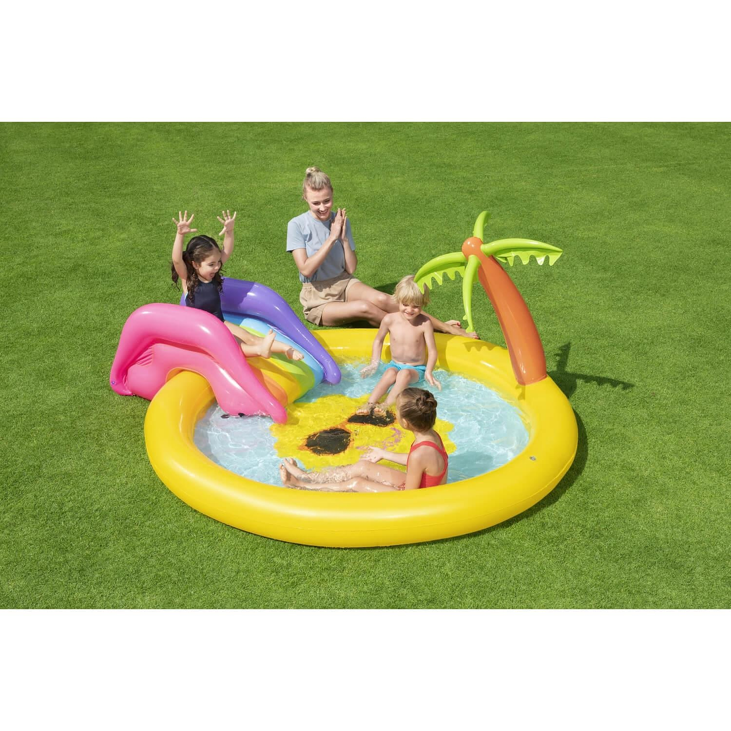 Piscina y juegos inflable Sunnyland 225lt Bestway 53071 4