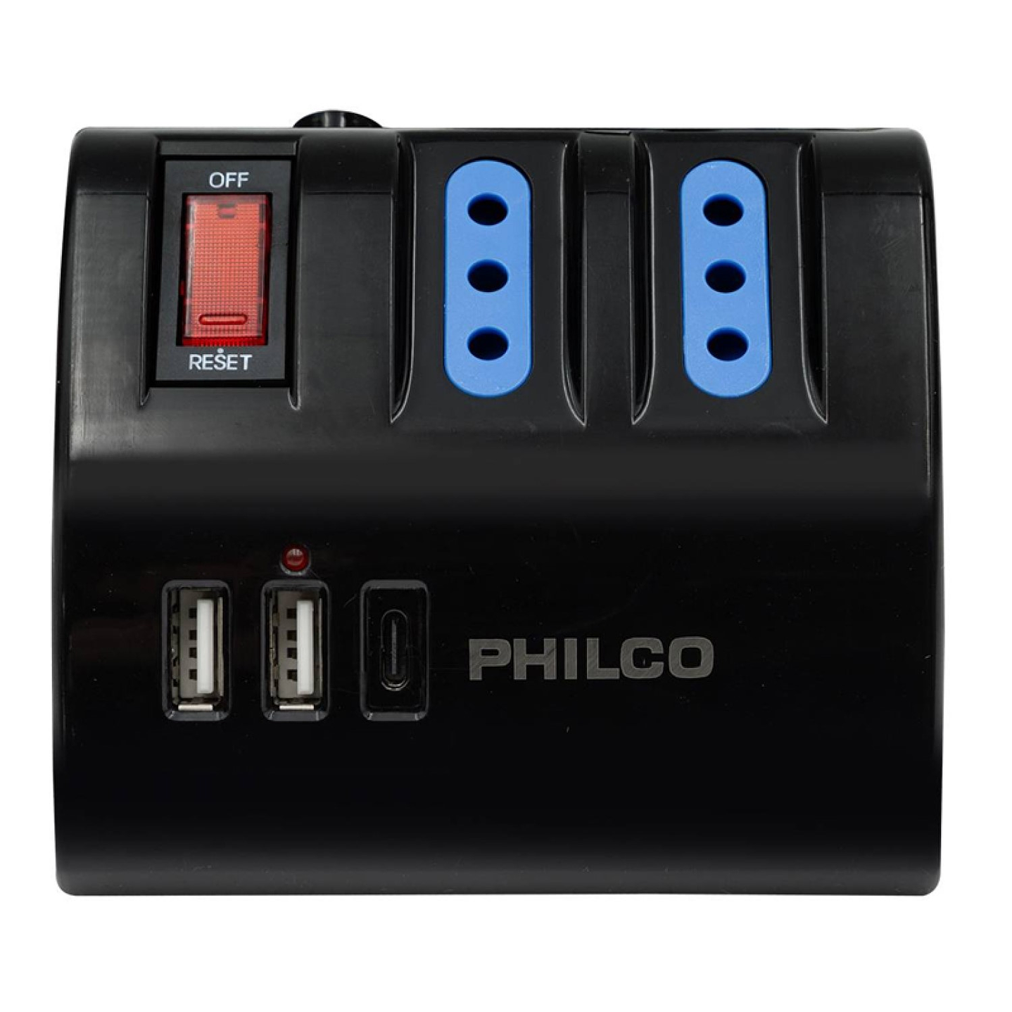 Alargador Extensión Philco 3 POS 2 USB 1 Tipo C Negro 3