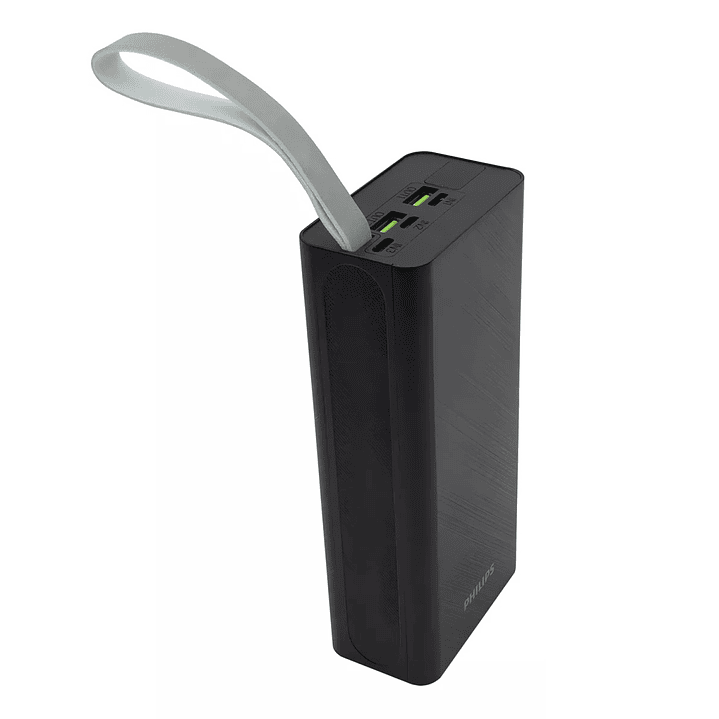 Power Bank 30000 Mah 22.5w Carga Rápida Philips USB-C 4