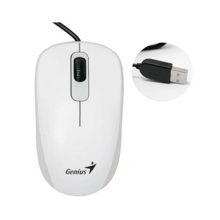 Mouse Óptico USB DX-110 Genius 3 Botones Blanco 4