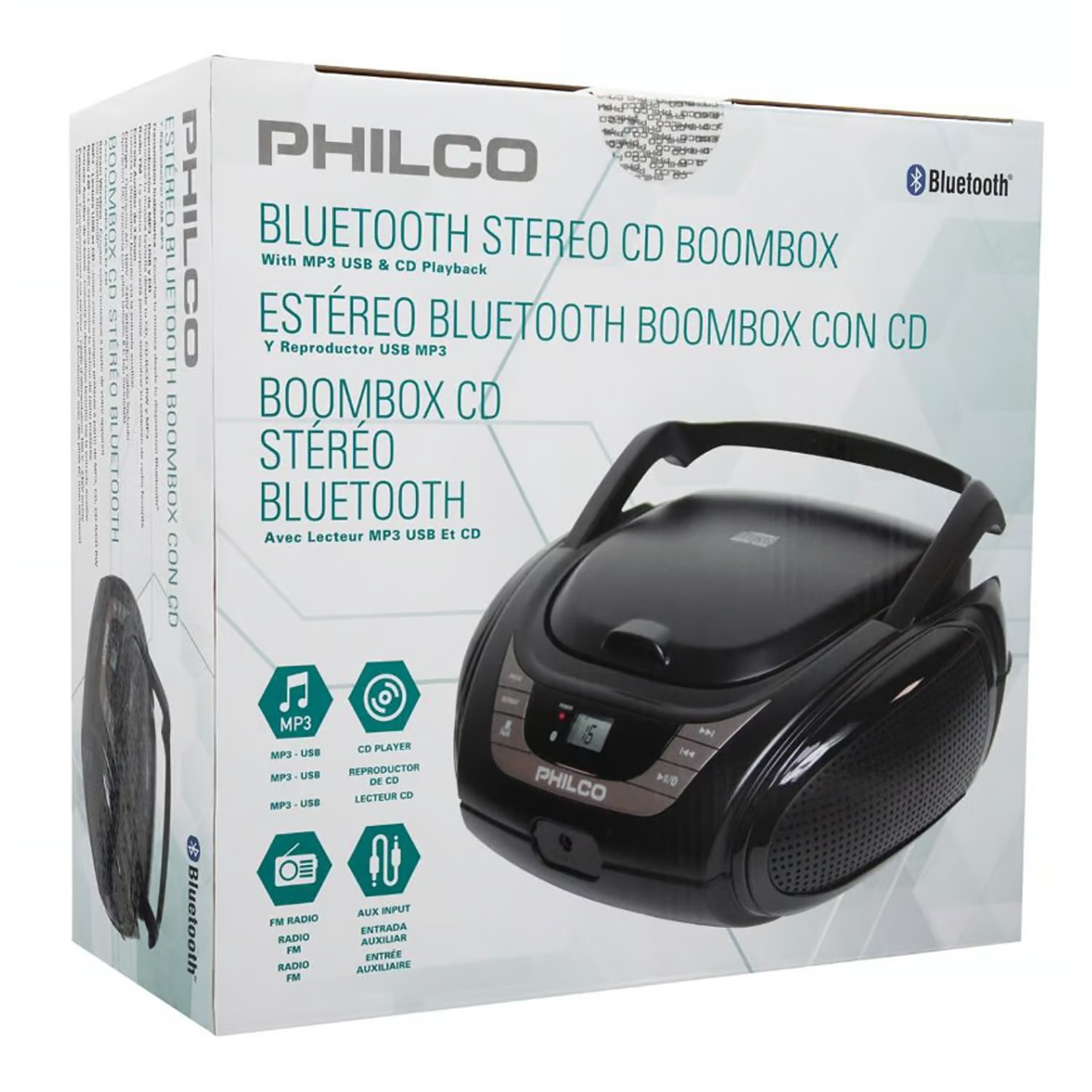 Radio Boombox Bluetooth Con Cd Usb Philco 2120bt 7