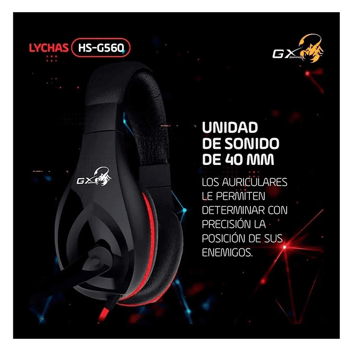Audífonos Gamer Cable 2mt Jack 3.5 Headset Hs-G560 Genius 5