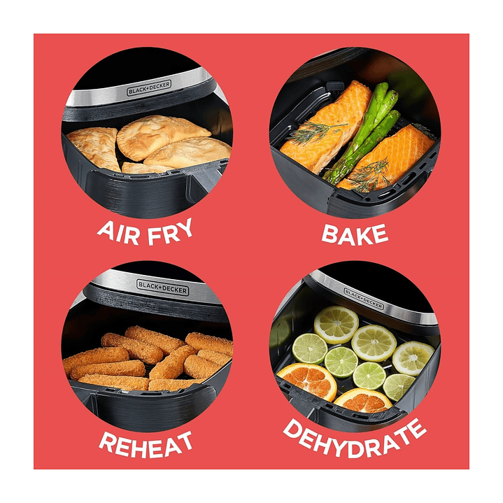 Freidora de Aire Black + Decker PURIFRY de 5.5L Afbd62-1bdcl 4