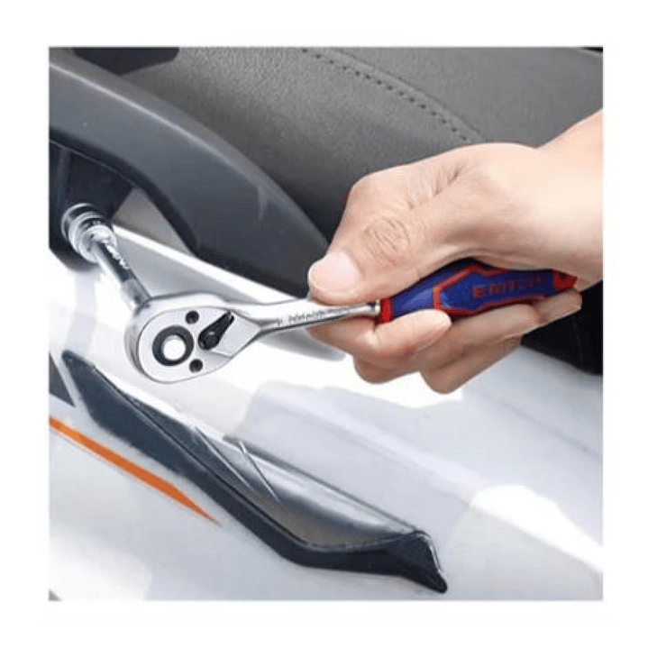 Kit de 14 Piezas Dados Ratchet 1/4 45t EMTOP  6