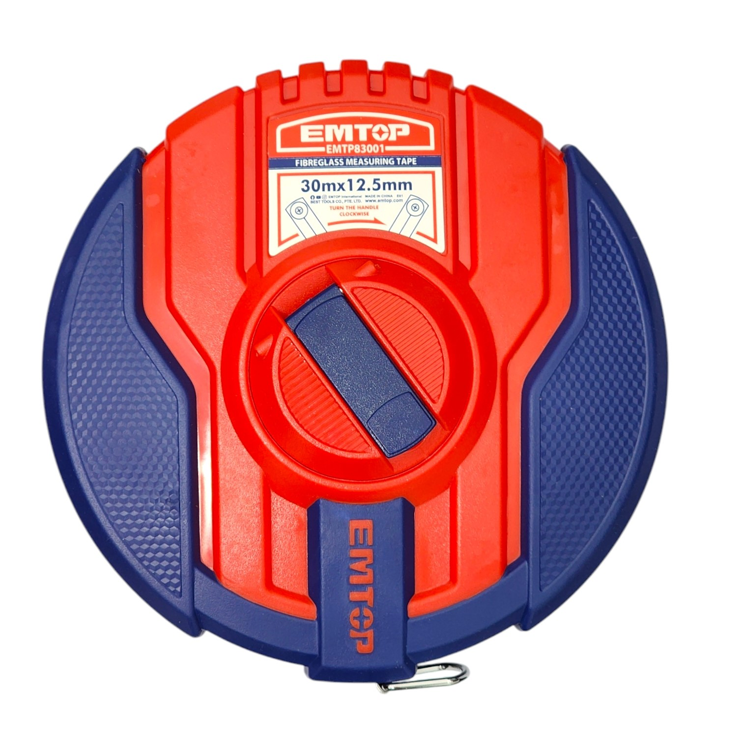Cinta Métrica Fibra de Vidrio 30mt x 12.5mm Emtop EMTP83001 1