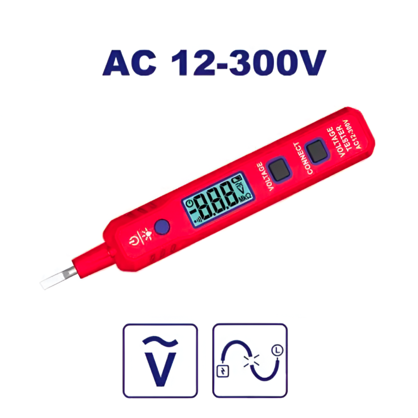 Probador Tester Digital Lapiz 12-300V EMTOP ETPL30021 5