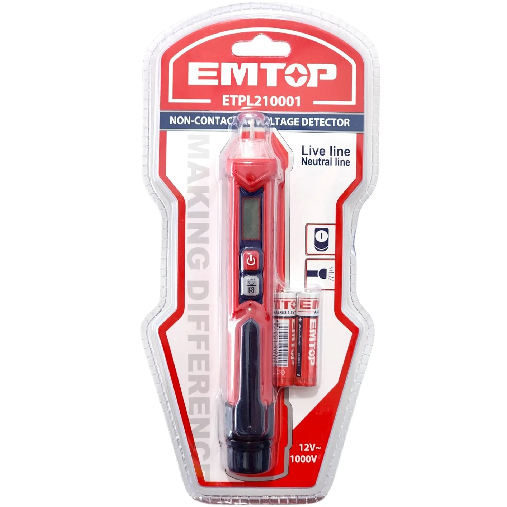 Detector de voltaje AC sin contacto EMTOP ETPL210001 5