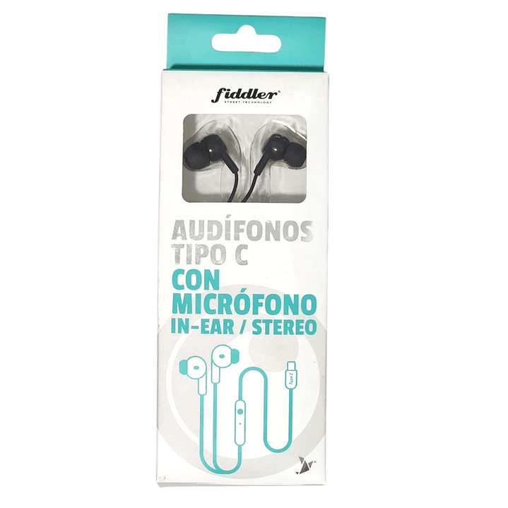 Audifonos In- Ear Stereo Cable Tipo C con Micrófono Fiddler 5