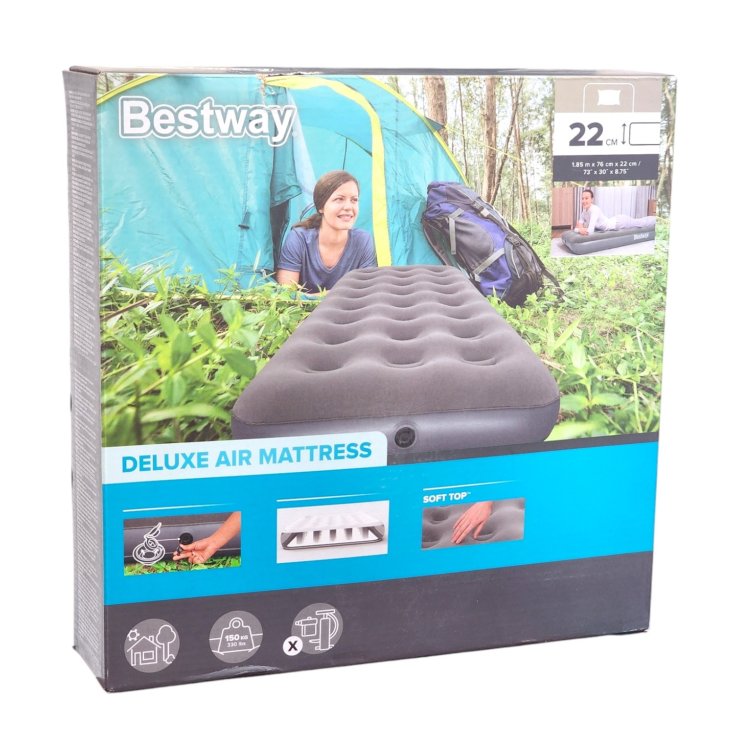 Colchón Inflable Individual 1 plaza 1.85m Bestway 671FE 5