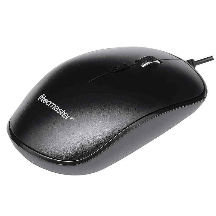 Mouse Óptico con Cable USB 1600 dpi Tecmaster Negro 1