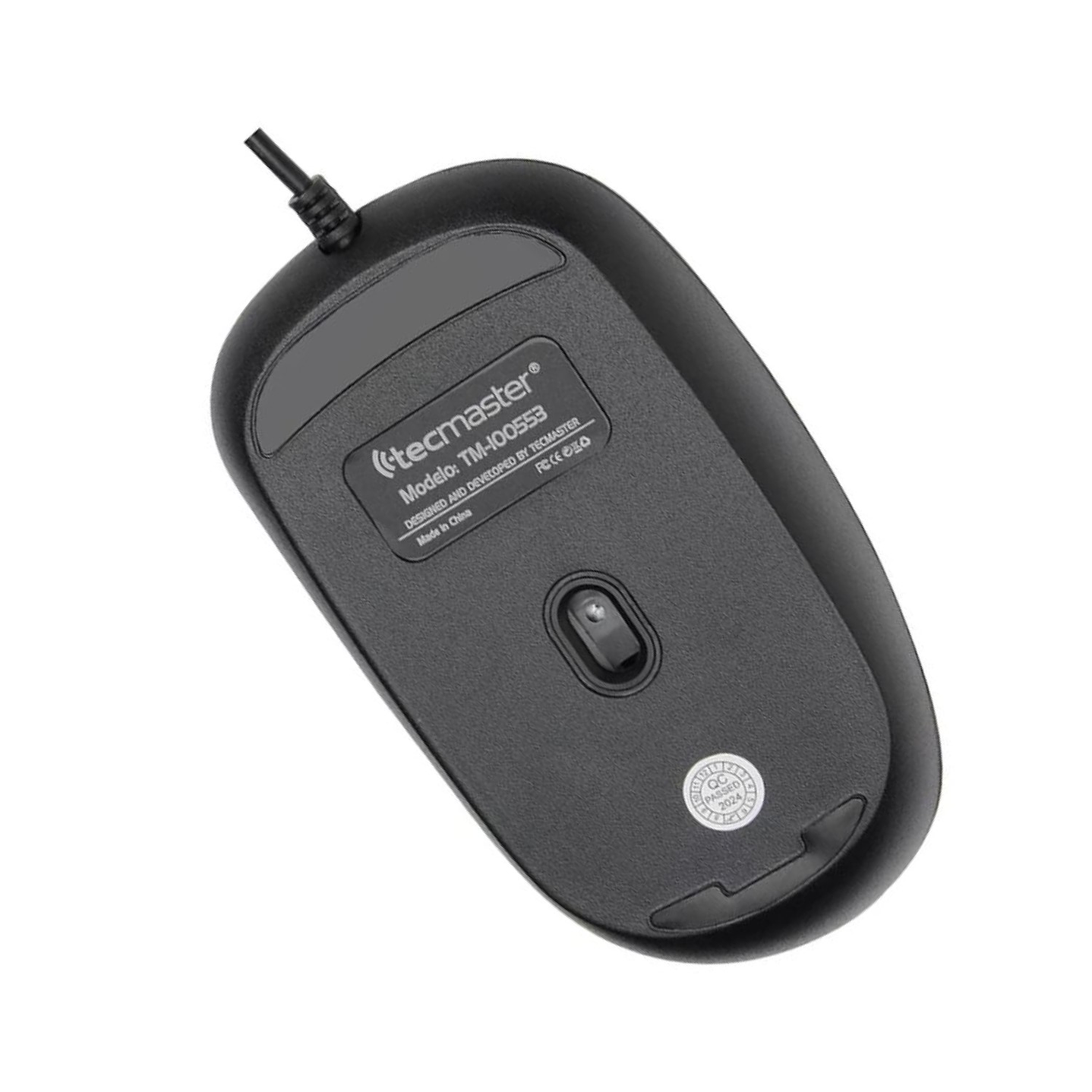 Mouse Óptico con Cable USB 1600 dpi Tecmaster Negro 3