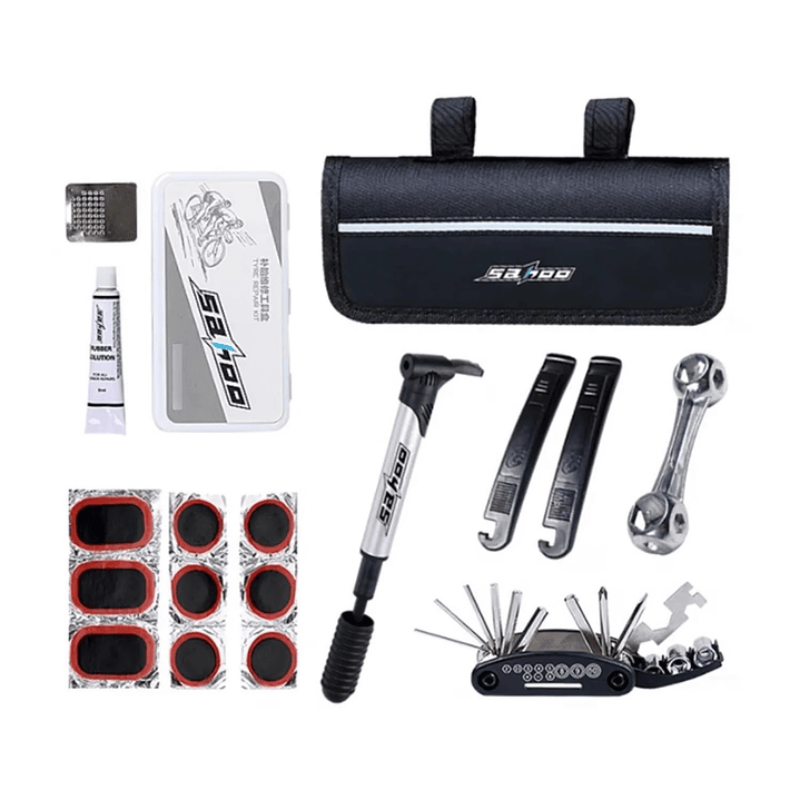 Kit Herramientas Bicicleta Completo Llave Y Parche 06031 1