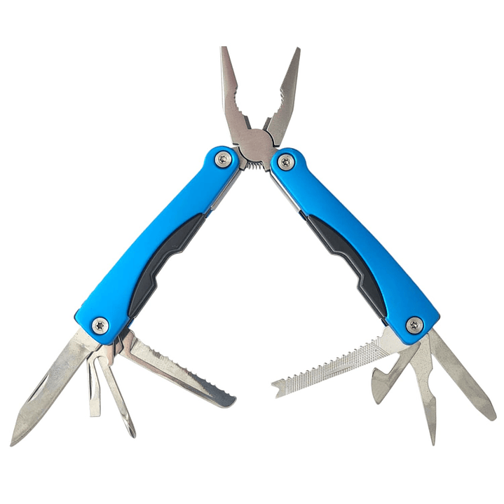 Alicate de Bolsillo Multiherramienta 9 en 1 Azul 13043 1