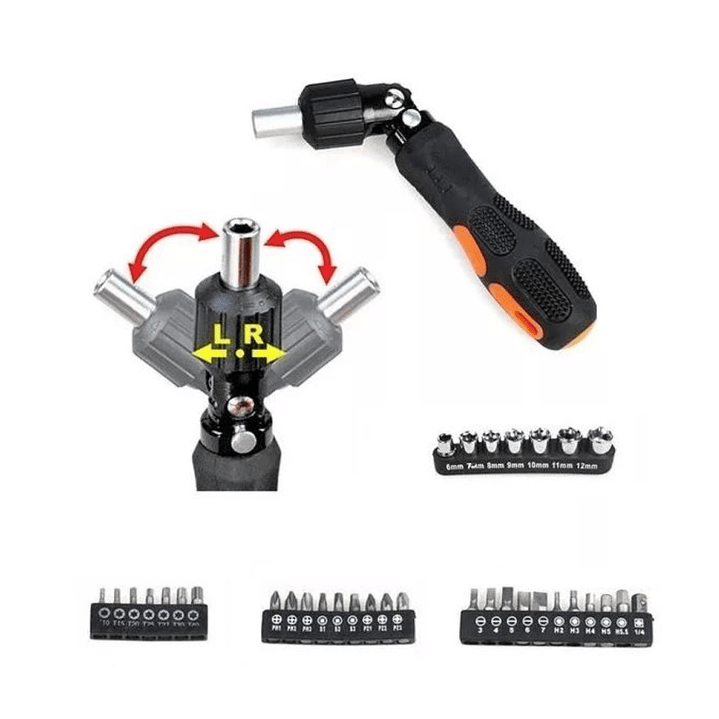 Set Destornillador Crique Flexible C/ Puntas 35 Pzas 13475 2