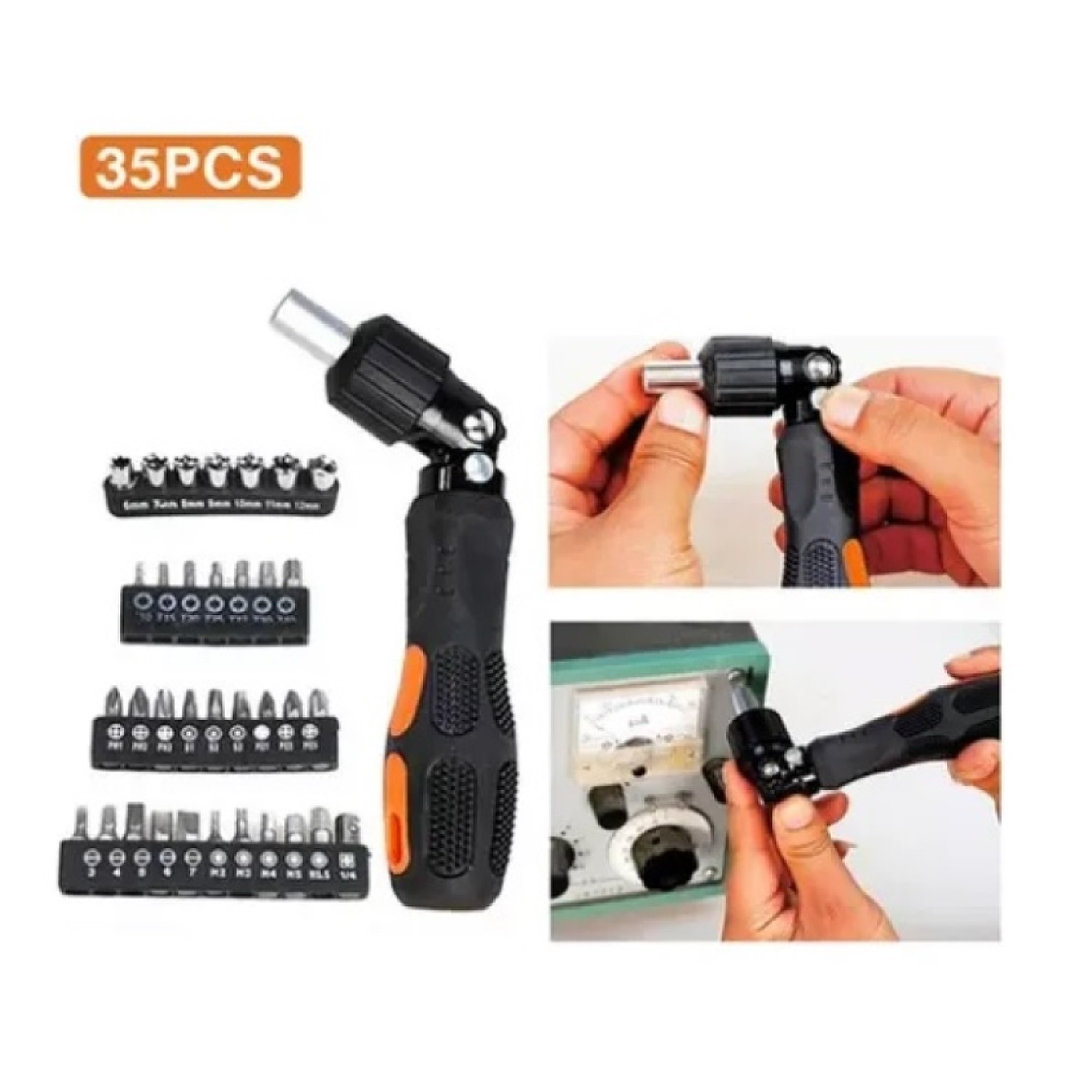 Set Destornillador Crique Flexible C/ Puntas 35 Pzas 13475 5