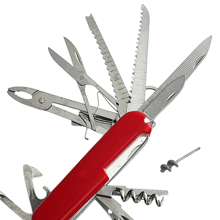 Navaja Multiusos Color Rojo 15 en 1 para Camping 13506 2