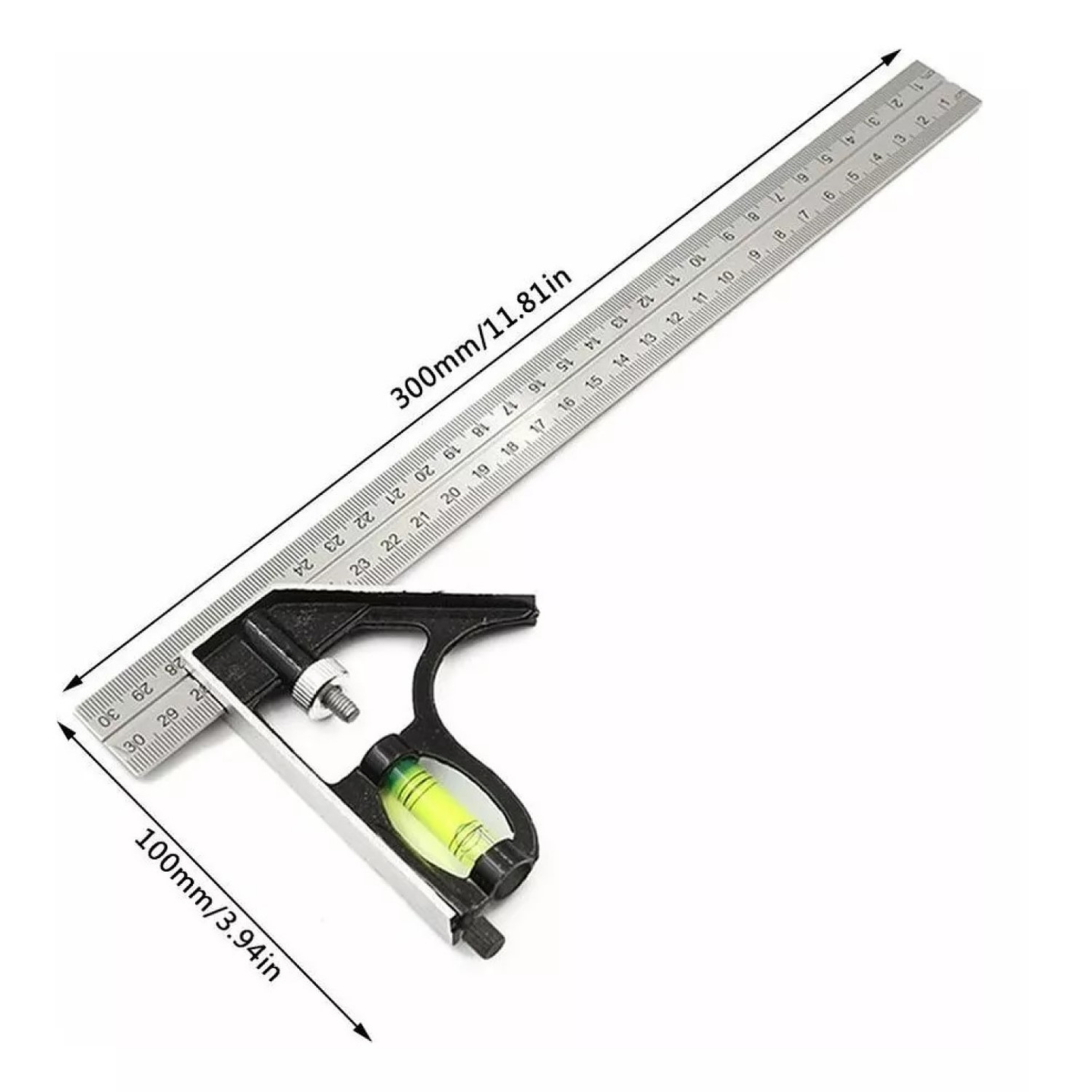 Regla Angular de Acero Inoxidable 300mm 13617 9