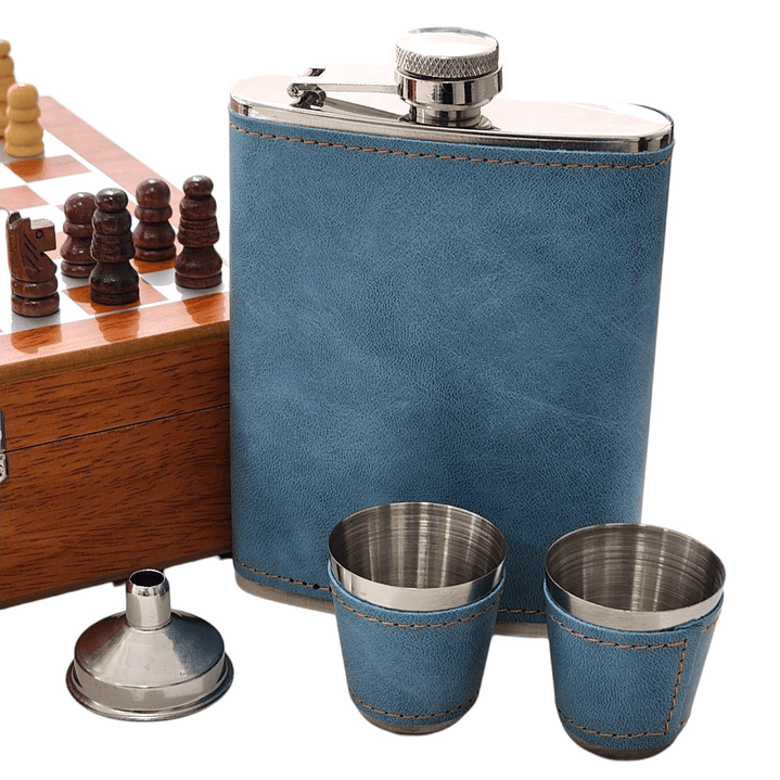 Set Juego de Ajedrez Con Petaca 8oz y 3 Accesorios 14145 3