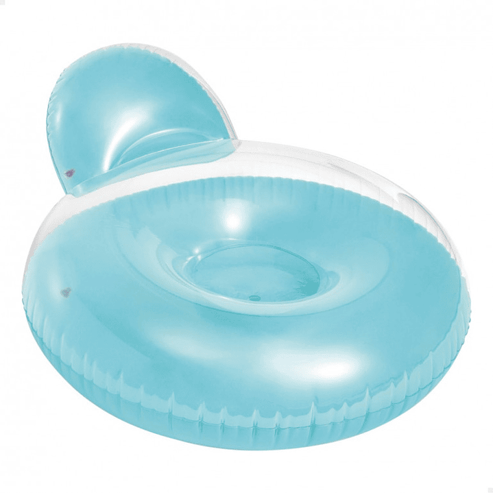Flotador Inflable Dona Anillo con respaldo 58889 Intex Azul 1