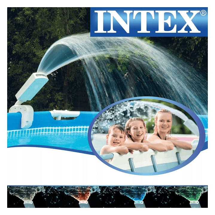 Fuente para Piscina con Luz Led Multicolor 28089 Intex 9