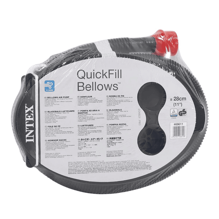 Inflador Bomba de Pie Acordeón 0.8lt intex 69611 3
