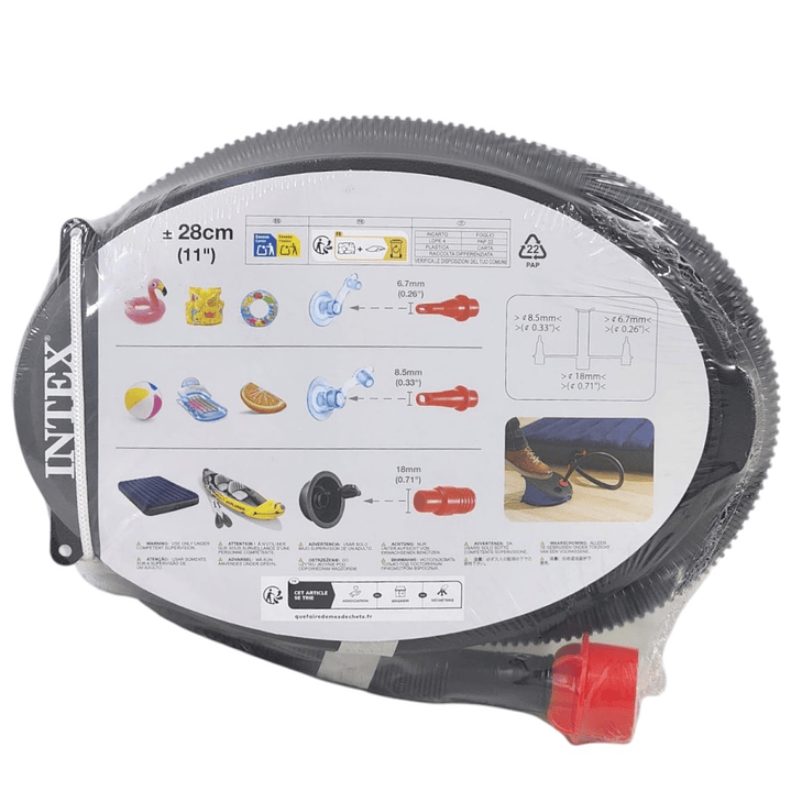 Inflador Bomba de Pie Acordeón 0.8lt intex 69611 4