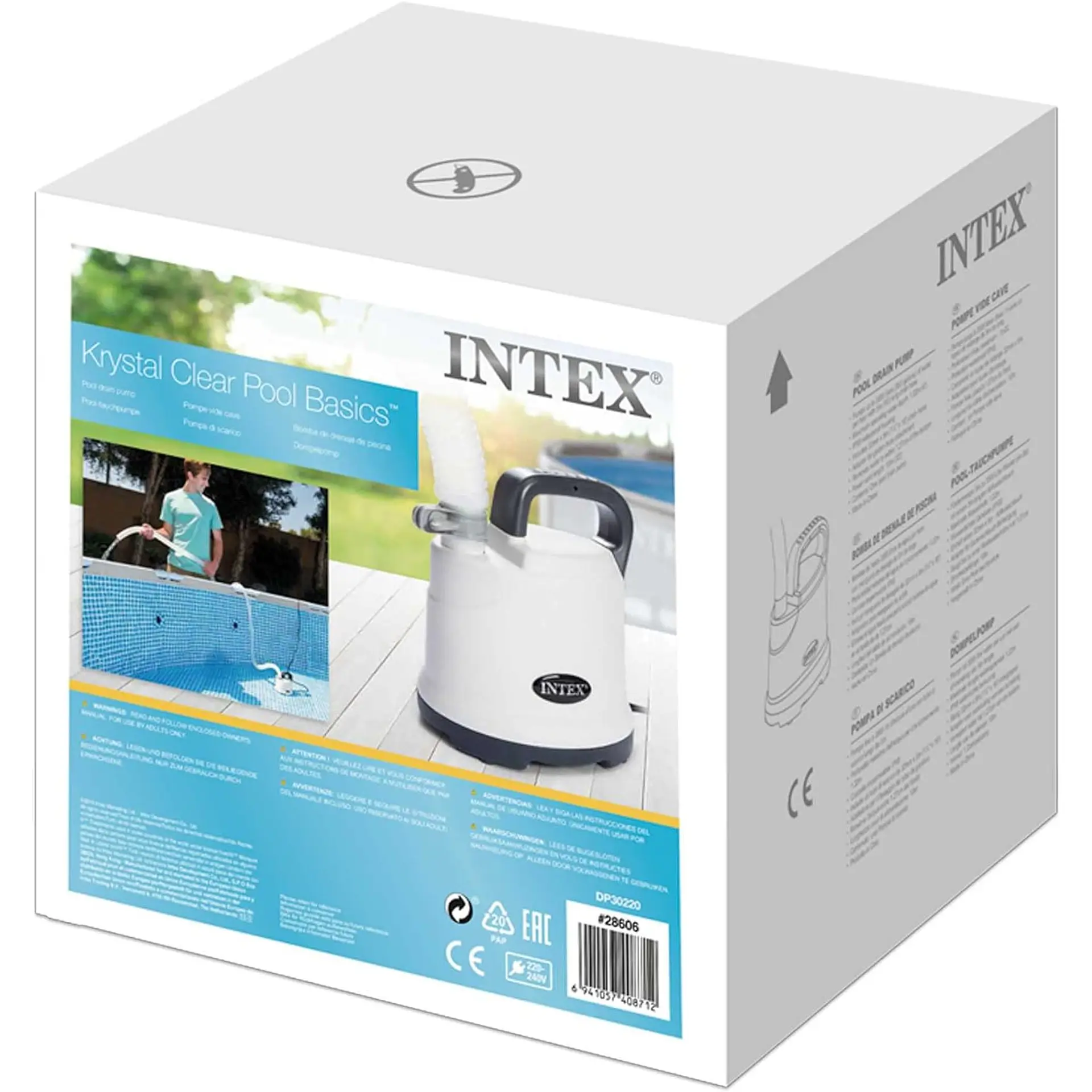 Bomba Vaciado Drenaje de Piscina Manguera 5m Intex 28606 5