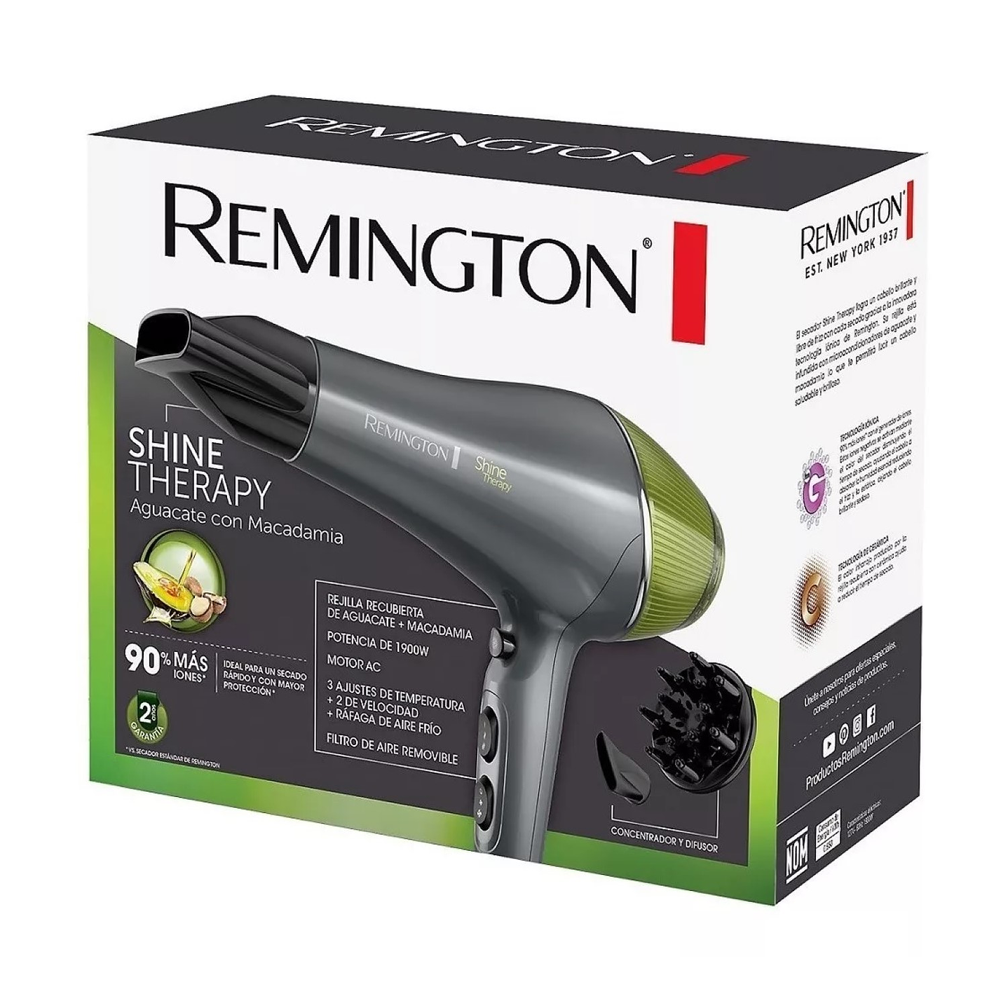 Secador De Pelo Remington Shine Therapy 240v 2200w D18a  9
