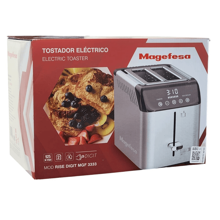 Tostador Digital Eléctrico Magefesa Rise Digit MGF3333  6