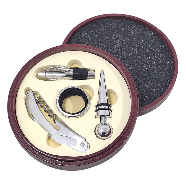 Set sacacorcho 4 Pz en caja de Madera 14140 1