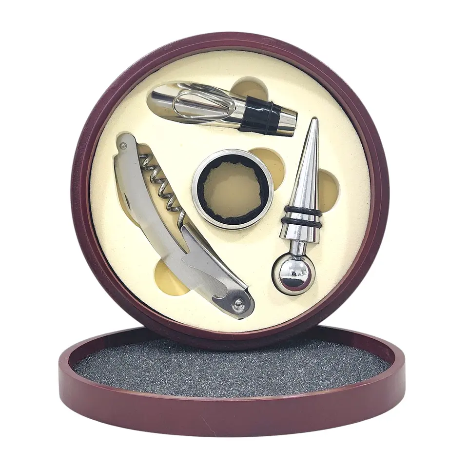 Set sacacorcho 4 Pz en caja de Madera 14140 2