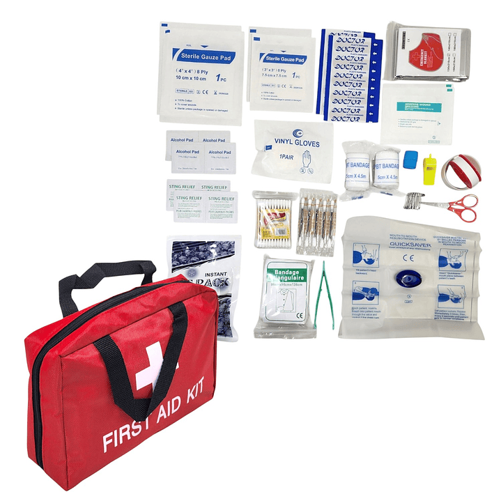 Bolso Botiquín de Primeros Auxilios + Insumos 16484 1