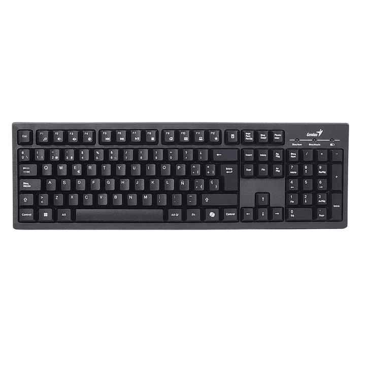 Kit Teclado y Mouse Inalámbrico KM-8101 Negro Genius 2