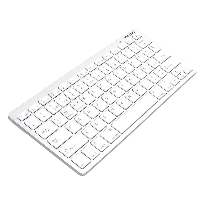 Teclado Inalámbrico Bt Ultra Slim AP382 Blanco Philco 3