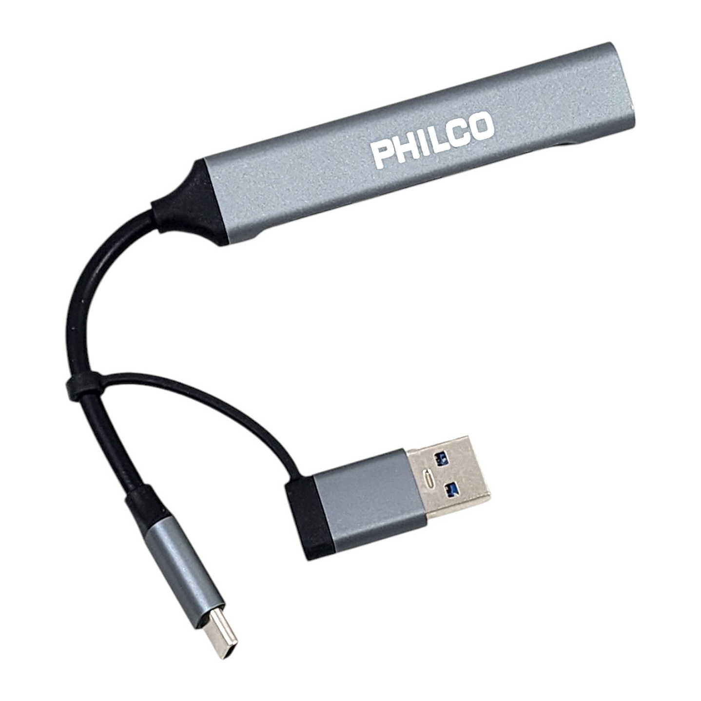 Hub 4 Puertos Usb 3.0 A Tipo C Philco 37186 2