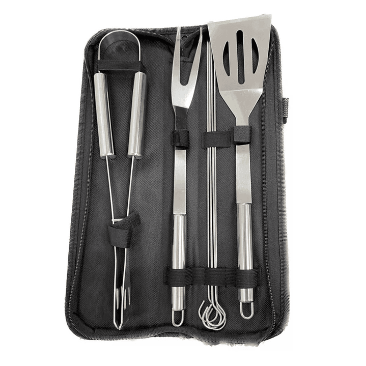 Set Parrillero Portátil 7 piezas con Estuche de Lona 16635 2