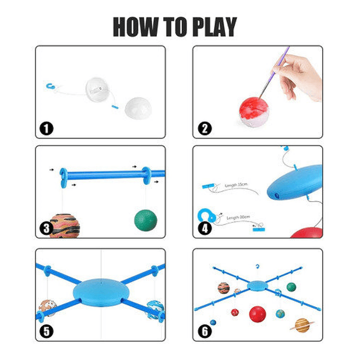 Kit Juego de Ciencia Para Armar y Pintar Sistema Solar 55631 4