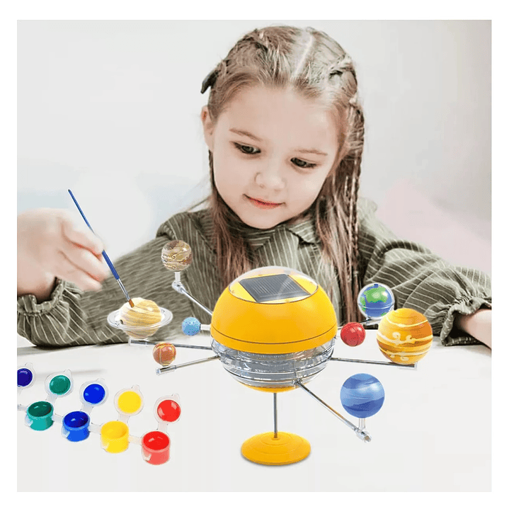 Kit Juego Armar y Pintar Sistema Solar Energía Solar 55632 2