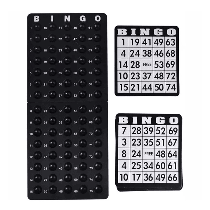 Juego de Bingo Profesional con Tómbola Metálica 56628 2