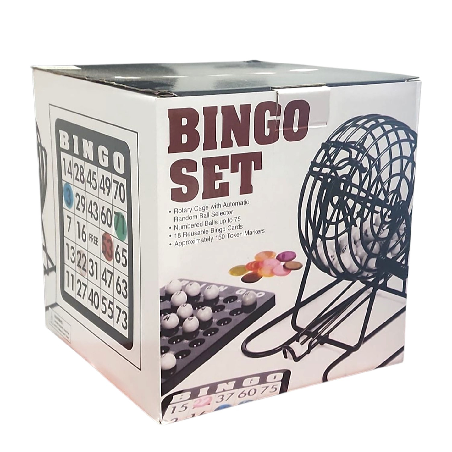Juego de Bingo Profesional con Tómbola Metálica 56628 6