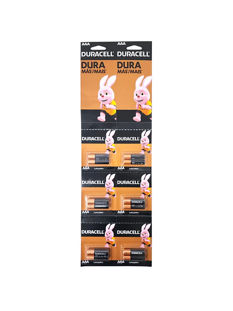 Pack 12 Pilas Duracell Aaa Triple A Alcalina Tira 