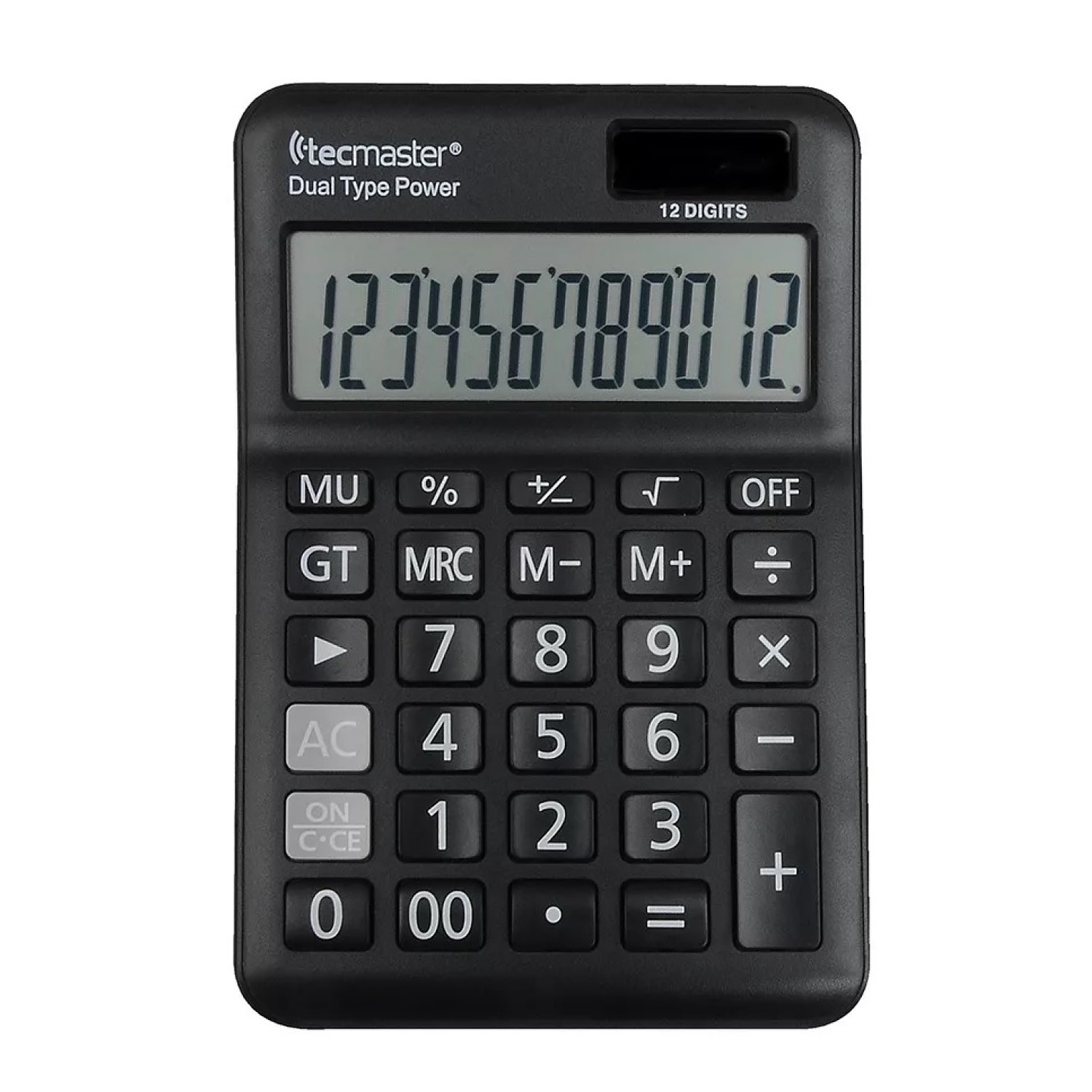 Calculadora Con Panel Solar 12 dígitos Tecmaster TM100558 1